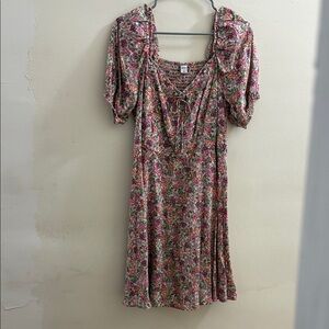 Old Navy Multicolor Floral Midi Dress